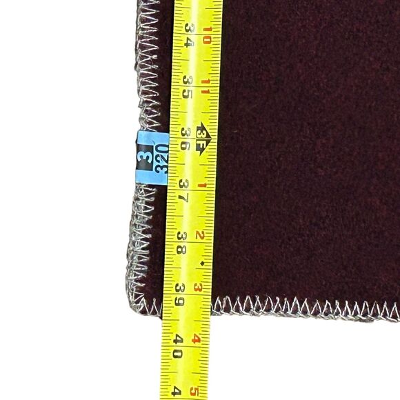 Vintage Pearce Woolrich Wool Blanket Stadium Camp Throw Varsity Maroon Carolina - Picture 8 of 13